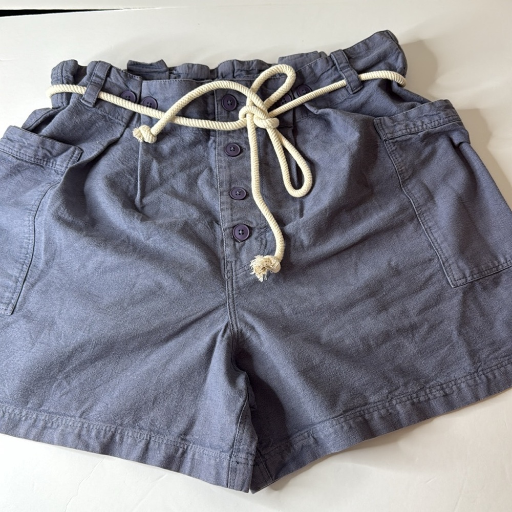 Free People Coney Beach Shorts Blue Large - Picture 3 of 12